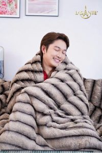 chăn lông cáo cao cấp Celine