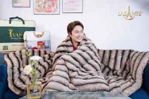 chăn lông cáo cao cấp Celine