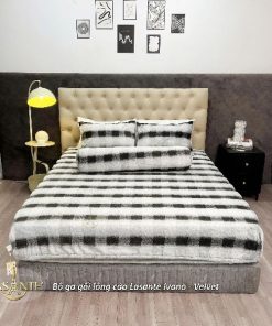 Bộ ga gối Lông cáo Ivano – Sang trọng, tinh tế và đồng điệu hoàn hảo cùng chăn Ivano 3 Velvet