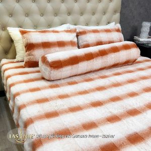 Bộ ga gối Lông cáo Ivano – Sang trọng, tinh tế và đồng điệu hoàn hảo cùng chăn Ivano 6 ga gối lông cáo
