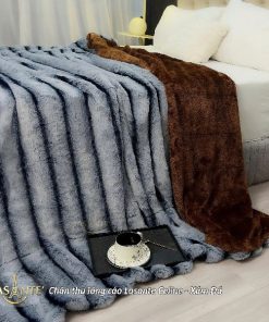 Chăn Thu Lông Cáo Celine – Mềm Mại, Ấm Vừa Đủ Cho Mùa Thu Đông Nhẹ 2 chăn thu lông cáo celine