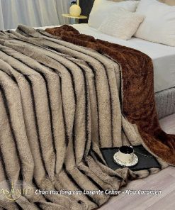Chăn Thu Lông Cáo Celine – Mềm Mại, Ấm Vừa Đủ Cho Mùa Thu Đông Nhẹ 6 chăn thu lông cáo celine