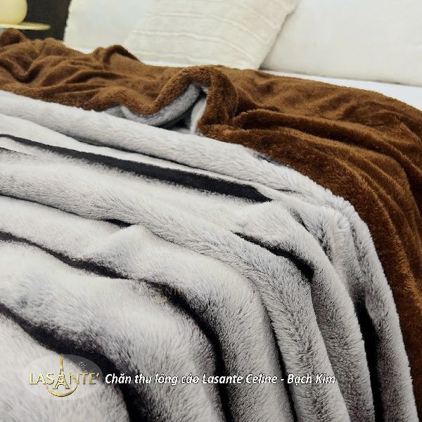 Bạch Kim chăn thu lông cáo celine