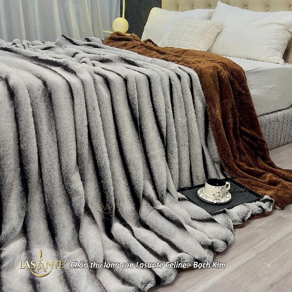 Bạch Kim chăn thu lông cáo celine