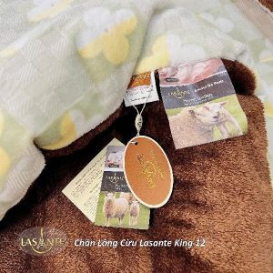 Chăn Lông Cừu Lasante King 12 - Sắc xanh trong trẻo, tươi mới 6 chăn lông cừu king