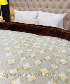 Chăn Lông Cừu Lasante King 12 - Sắc xanh trong trẻo, tươi mới 2 chăn lông cừu king