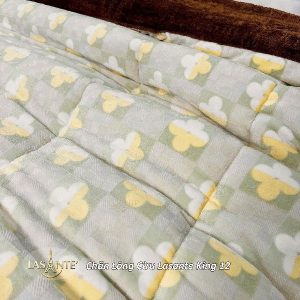 Chăn Lông Cừu Lasante King 12 - Sắc xanh trong trẻo, tươi mới 5 chăn lông cừu king