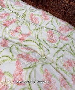 Chăn Lông Cừu Lasante King 15 - Sắc hoa nhã nhặn, tinh tế 3 chăn lông cừu