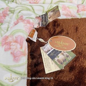 Chăn Lông Cừu Lasante King 15 - Sắc hoa nhã nhặn, tinh tế 6 chăn lông cừu