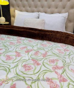 Chăn Lông Cừu Lasante King 15 - Sắc hoa nhã nhặn, tinh tế 2 chăn lông cừu