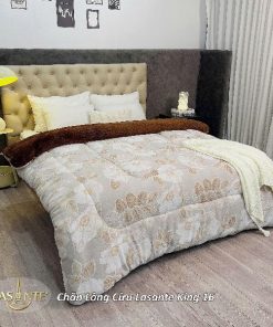 Chăn Lông Cừu Lasante King 16 - Sự kết hợp màu độc đáo trung tính, hiện đại 1 chăn lông cừu king 16
