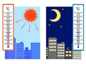 Thời tiết chênh lệch nhiệt độ ngày đêm