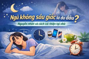 Ngủ không sâu giấc là do đâu