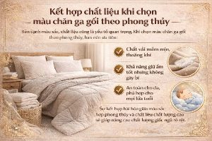 Chọn Màu Chăn Ga Gối Theo Phong Thủy – Bí Quyết Mang Lại Giấc Ngủ Bình An 3 Chọn màu chăn ga gối theo phong thủy