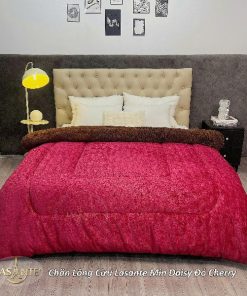 Chăn lông cừu Lasante Min Daisy - Họa tiết hoa cúc nhẹ nhàng 4 chăn lông cừu Min