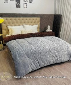 Chăn lông cừu Lasante Min Daisy - Họa tiết hoa cúc nhẹ nhàng 1 chăn lông cừu Min