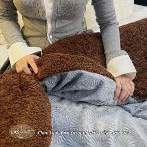 Chăn lông cừu Lasante Min Daisy - Họa tiết hoa cúc nhẹ nhàng 8 chăn lông cừu Min