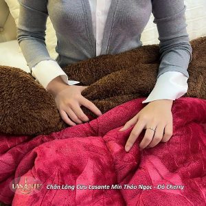 Chăn lông cừu Lasante Min Thảo Ngọc - Mềm mại, ấm áp 8 chăn lông cừu Min
