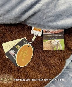 Chăn lông cừu Lasante Min Vân Trúc - Chăn chính hãng giá mềm 3 chăn lông cừu Min