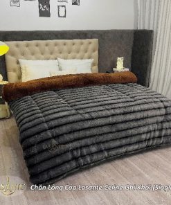 Chăn lông cáo Lasante Celine Ghi Khói - Chiếc chăn dành riêng cho những tín đồ tone trầm quyền lực 5 Chăn lông cáo