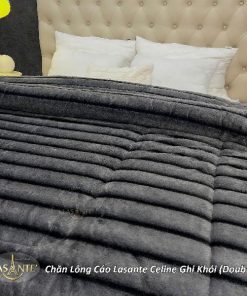 Chăn lông cáo Lasante Celine Ghi Khói - Chiếc chăn dành riêng cho những tín đồ tone trầm quyền lực 3 Chăn lông cáo