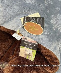 chăn lông cừu Diamond Tuyết