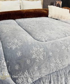 chăn lông cừu Diamond Tuyết