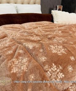 chăn lông cừu Diamond Tuyết