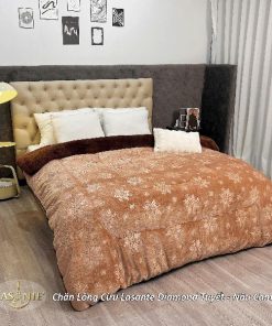 chăn lông cừu Diamond Tuyết