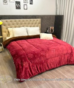 chăn lông cừu Diamond Tuyết