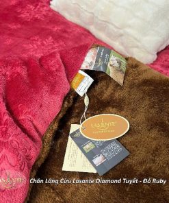 chăn lông cừu Diamond Tuyết